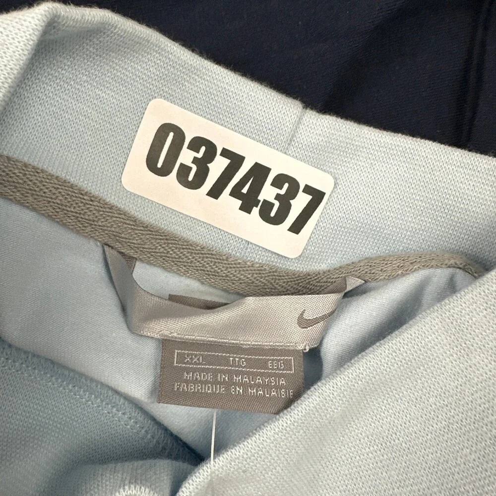 Vintage Nike Shirt Men 2XL Bllue Solid Swoosh Crew Pullover Deadstock Y2K 2005